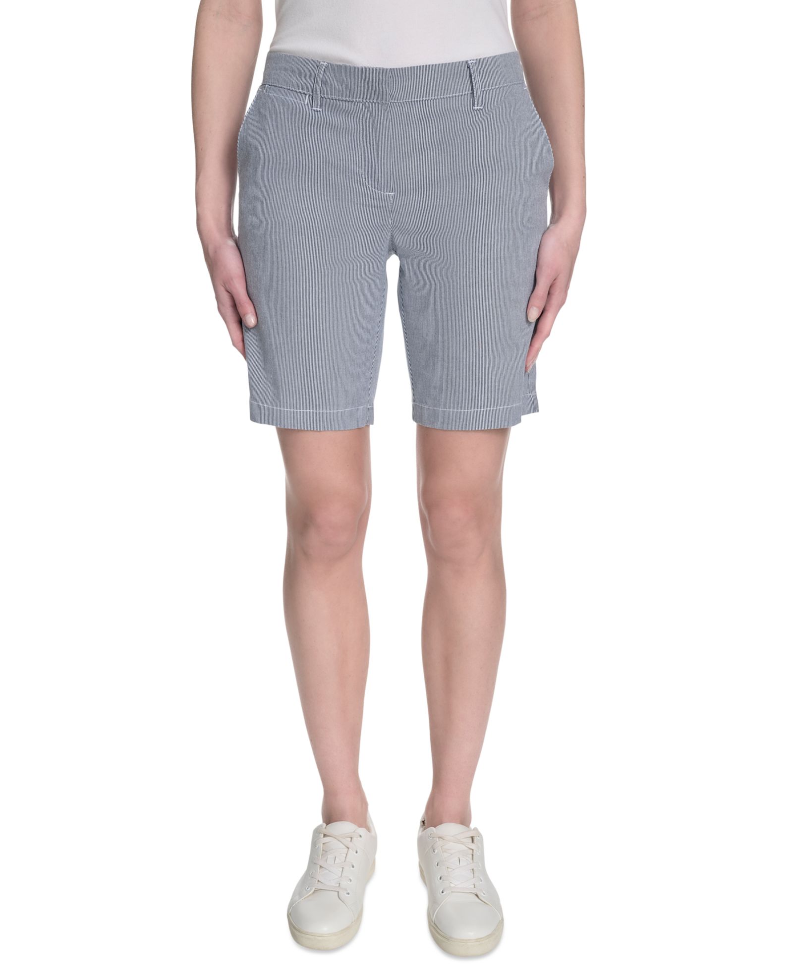 Nautica Женские шорты Riviera Mid-Rise в полоску
