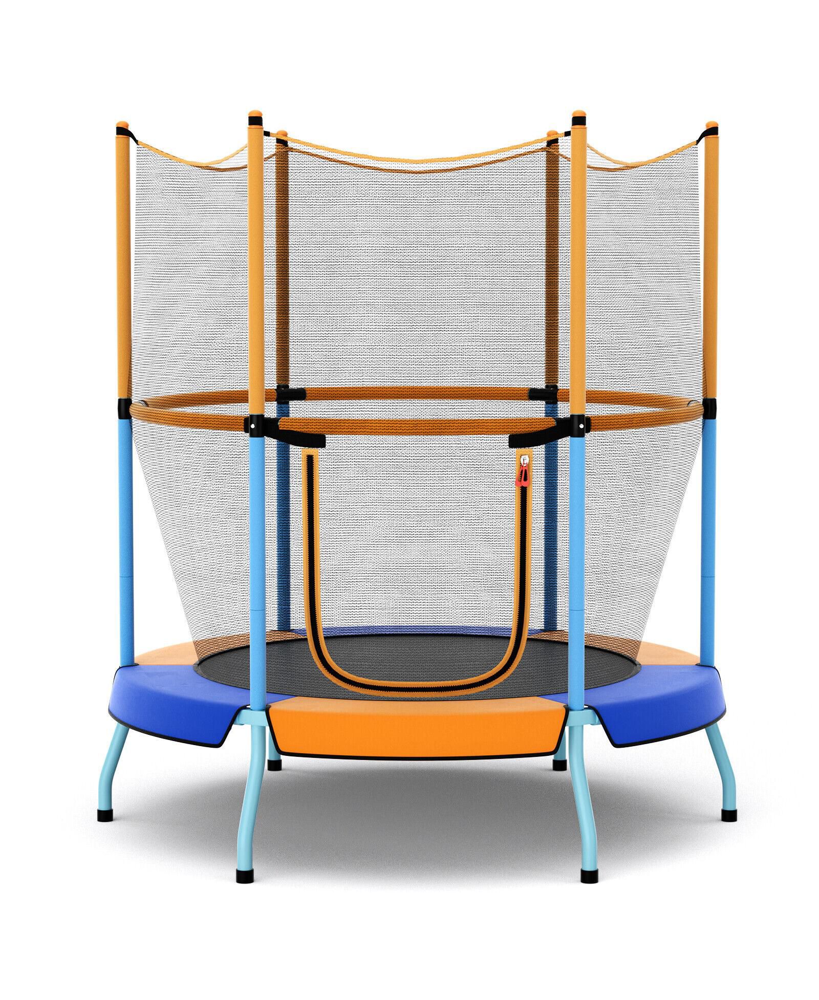 48 Inch Toddler Trampoline with Safety Enclosure Net