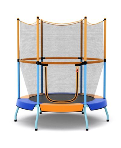 48 Inch Toddler Trampoline with Safety Enclosure Net