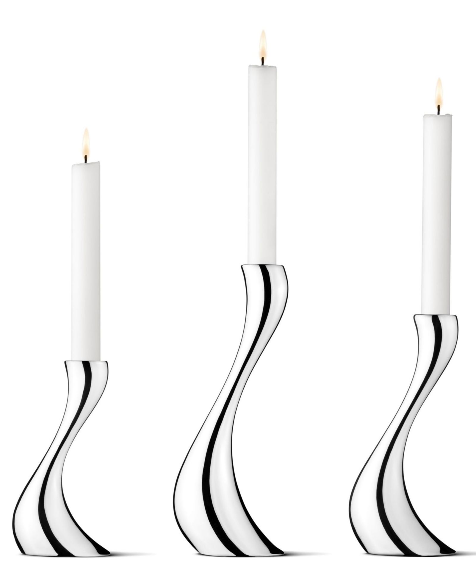 Набор подсвечников Georg Jensen Cobra, 3 штуки
