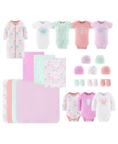 Подарочный набор для новорожденных The Peanutshell Ocean Flower 23 Essential Pieces 0-3 Months