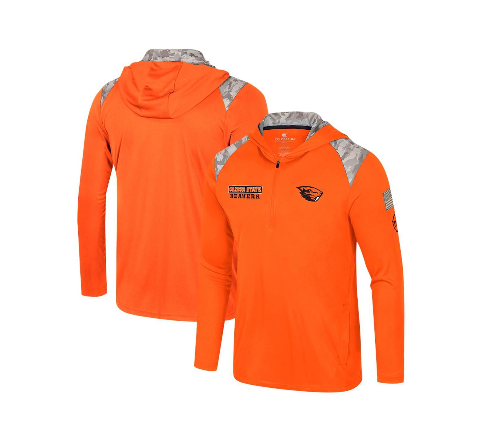 Colosseum худи на молнии OHT Military Appreciation Oregon State Beavers, оранжевая, Мужская