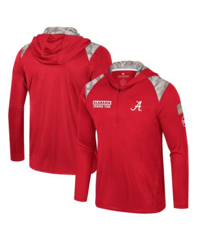 Colosseum Мужской ветровка-худи с молнией Alabama Crimson Tide OHT Military Appreciation