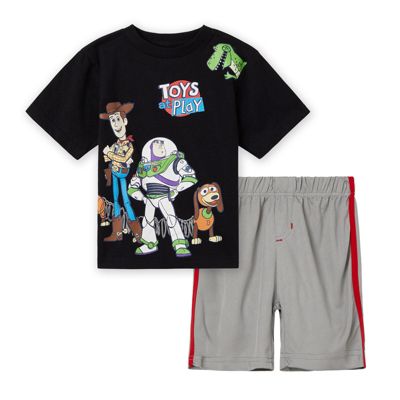 Toy Story Toddler Boys Athletic 2-Piece T-Shirt and Mesh Shorts Set