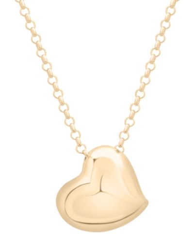 Подвеска Audrey by Aurate Polished Heart 18" Gold Vermeil
