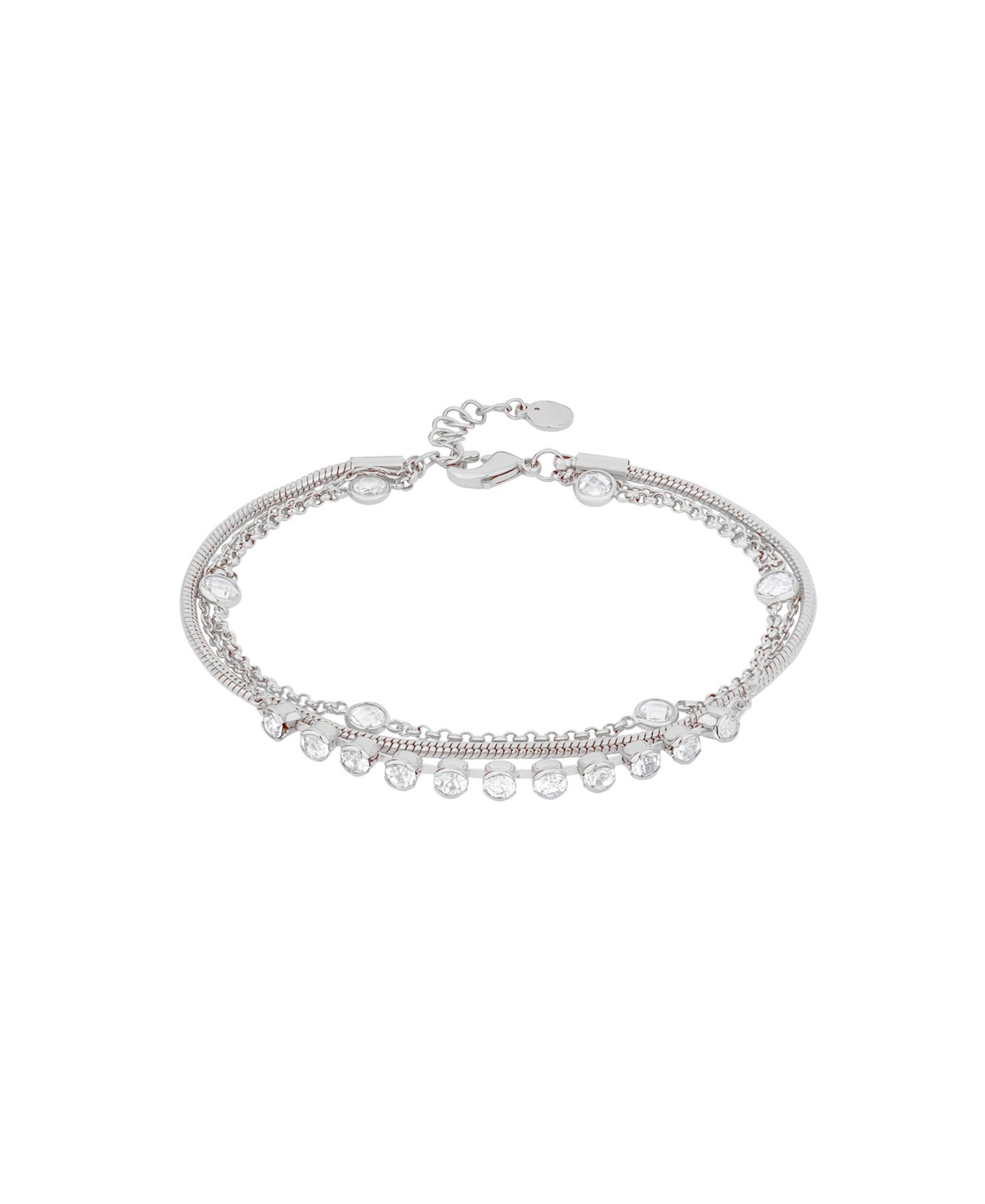 And Now This Cubic Zirconia Triple Row Bracelet