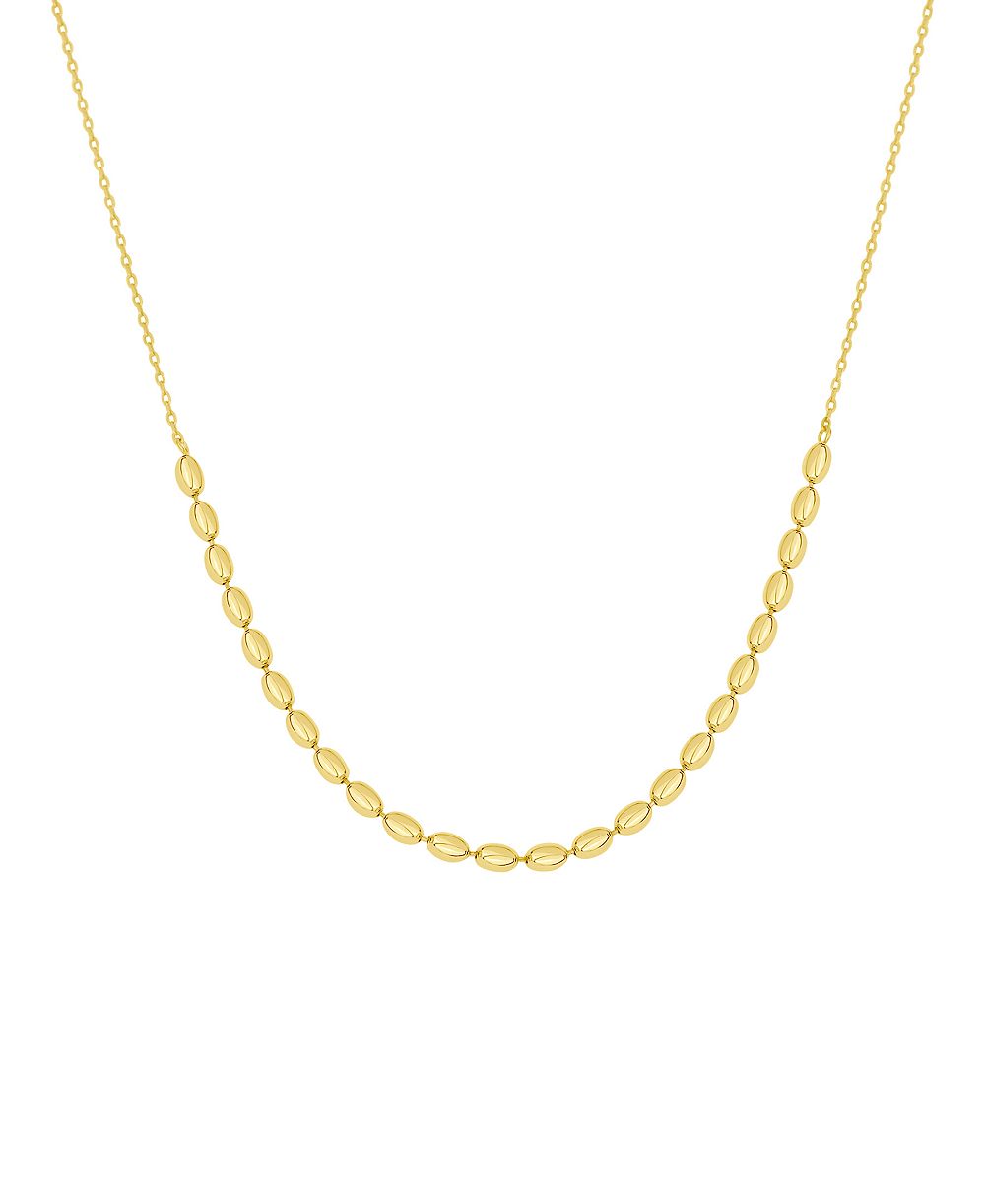 Колье с бусинами из позолоченной цепи And Now This, 18K