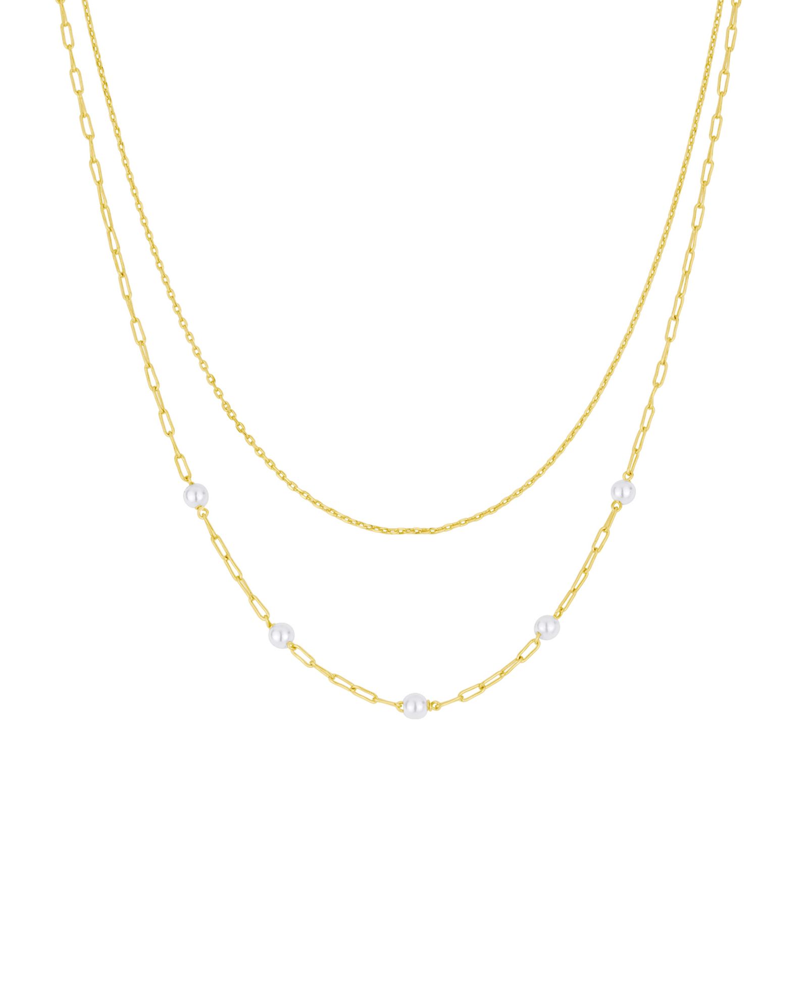 And Now This Simulated Cultivated Pearl Layered Necklace