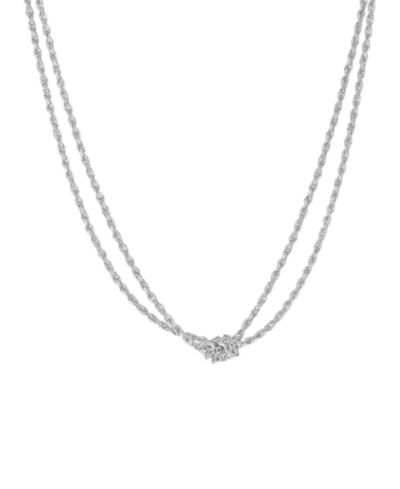 Серебряная цепочка-ожерелье And Now This Knotted Chain
