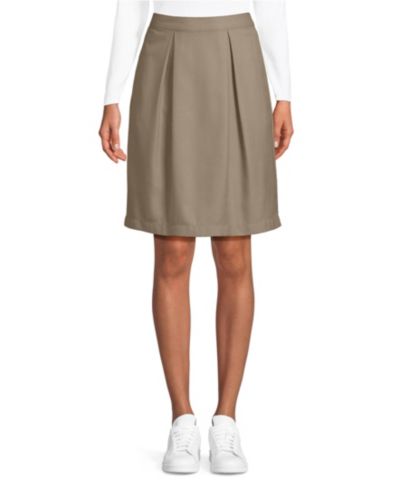 Lands' End Women's School Uniform Solid Pleated Skort Top of Knee