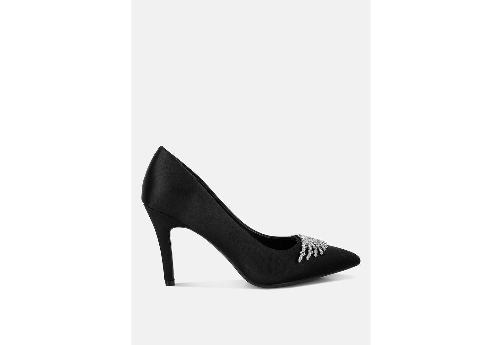 Туфли Rag & Co Rhodolia Diamante Brooch Detail Satin Pumps
