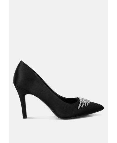 Туфли Rag & Co Rhodolia Diamante Brooch Detail Satin Pumps