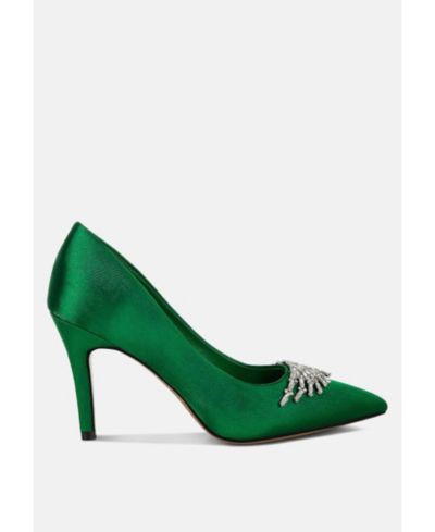 Туфли Rag & Co Rhodolia Diamante Brooch Detail Satin Pumps