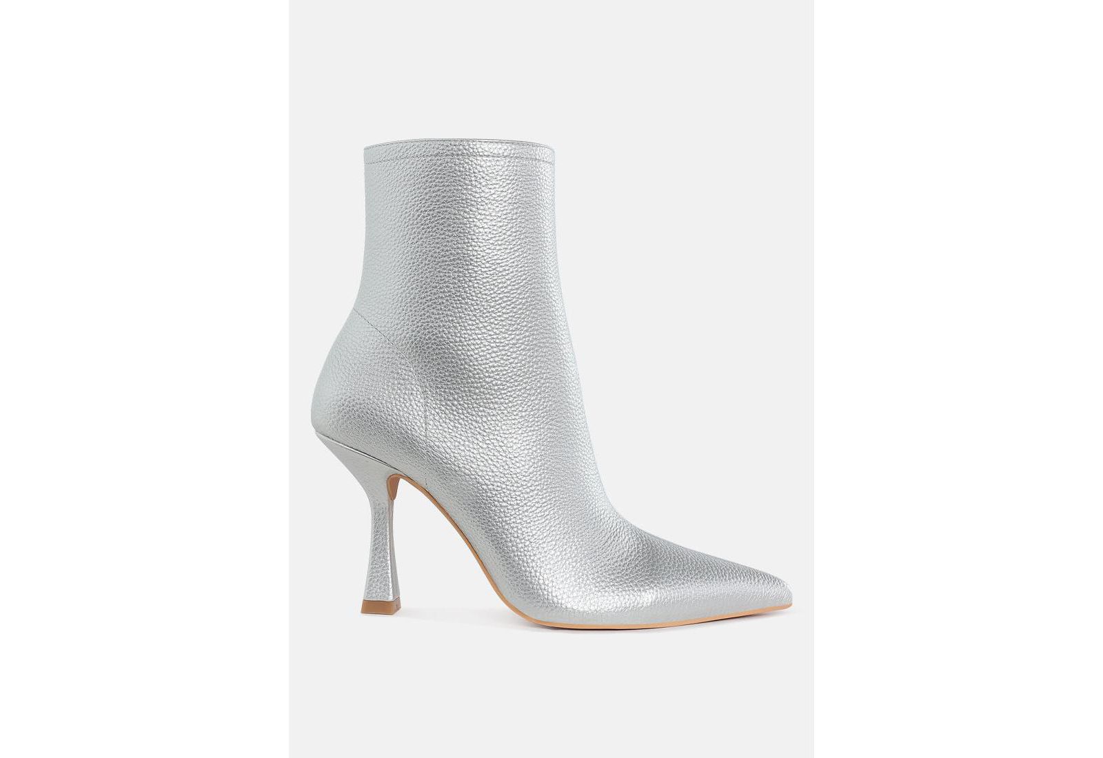 Rag and Co Womens Farnak Pleather Pointed Toe Ankle Boots