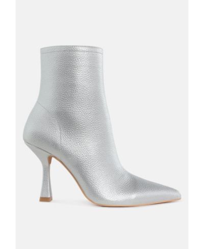 Rag and Co Womens Farnak Pleather Pointed Toe Ankle Boots