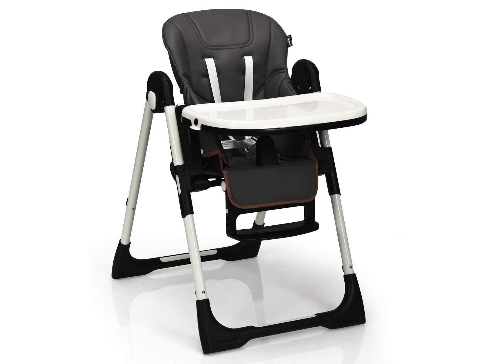 GOUUN Foldable Baby High Chair with Adjustable Height and Recline
