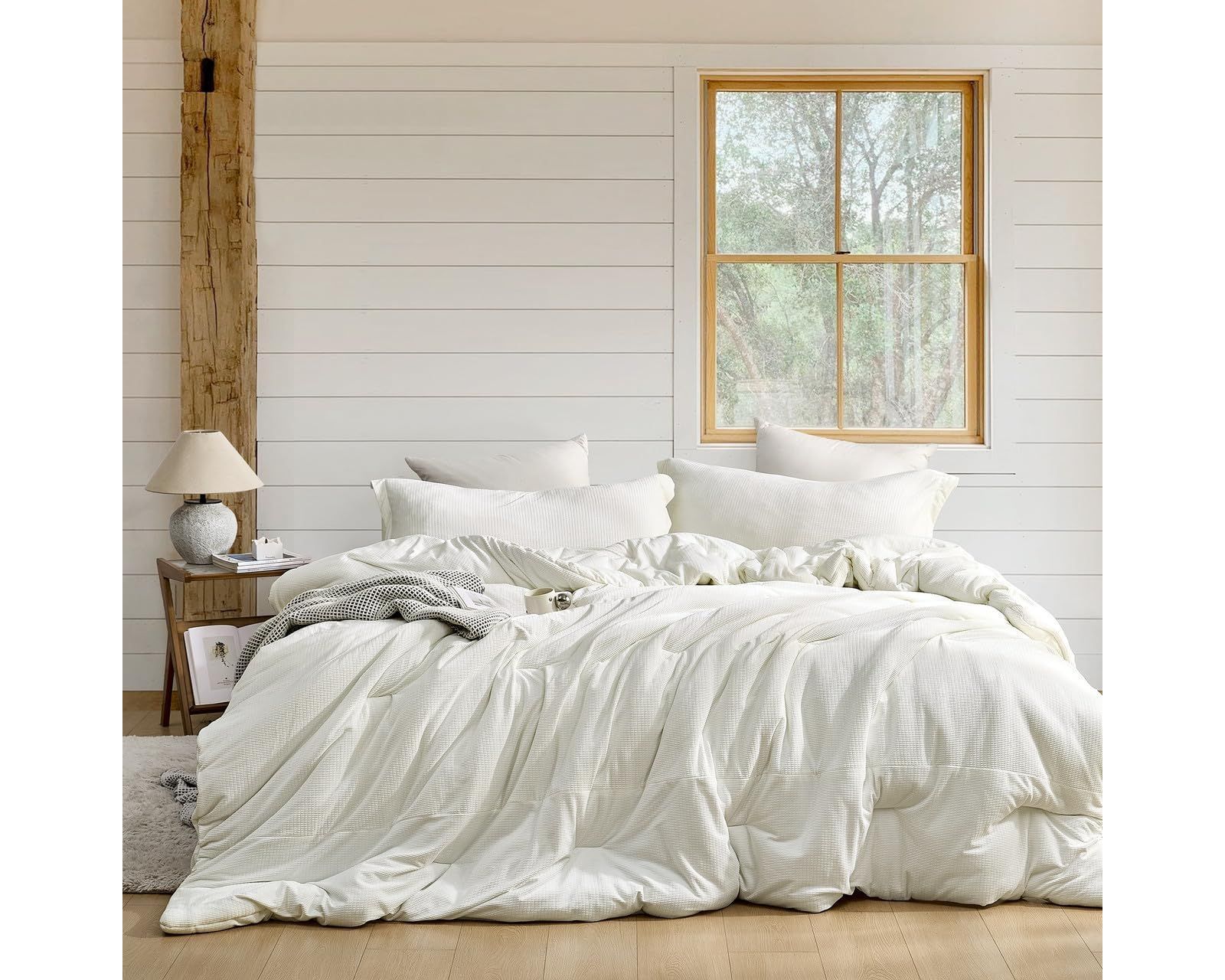 Coma Inducer Love Thick - Calming Coma Inducer Oversized Comforter Set - Milky White