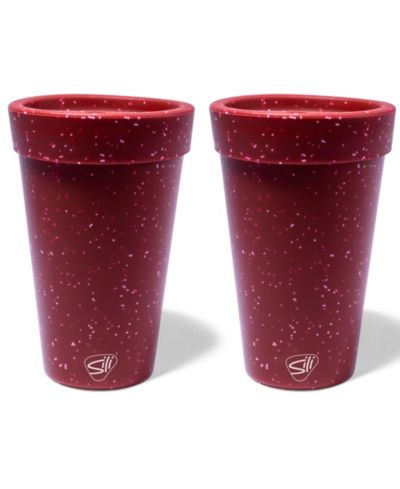 Coffee Tumbler 16oz: 2 pk - Red Speckled