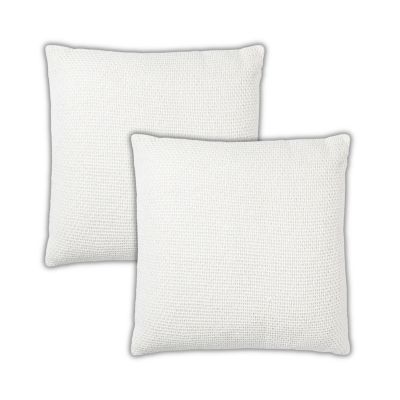 IHI Home Madera Cross Weave Throw Pillow Covers, 22"x 22", Set of 2