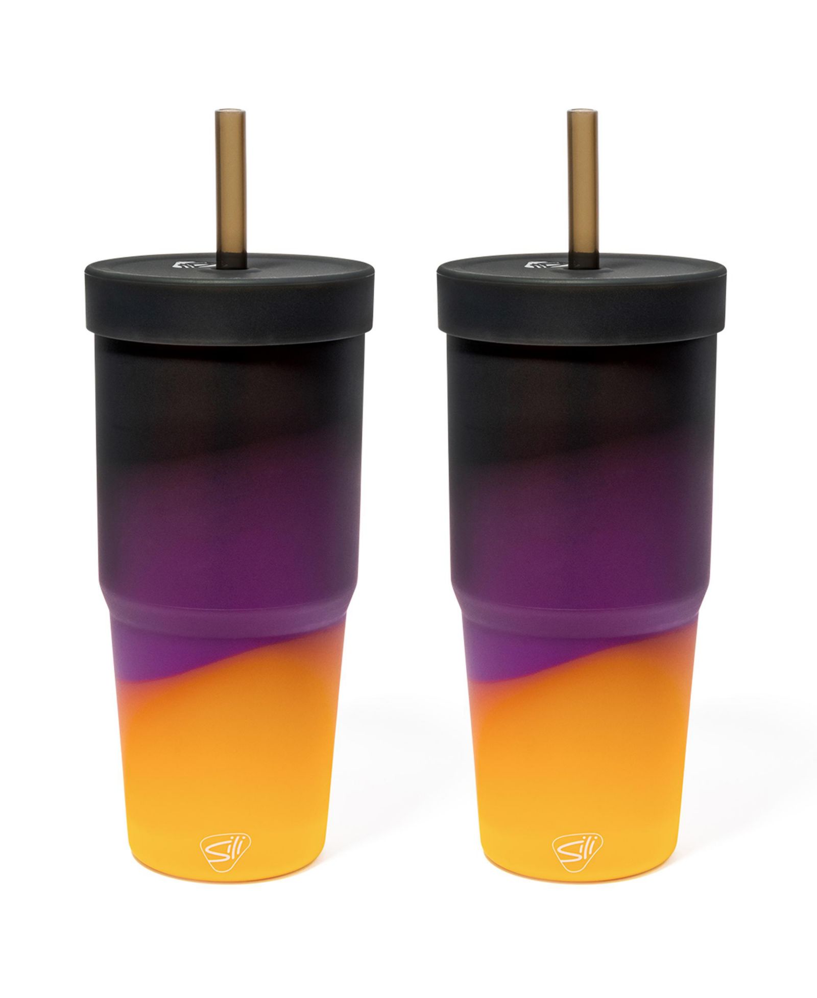 Стакан Silipint Straw Tumbler 32oz, 2 шт. - Sun Storm