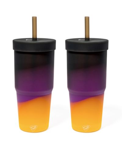 Стакан Silipint Straw Tumbler 32oz, 2 шт. - Sun Storm