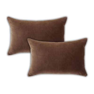 IHI Home Stella Plush Velvet Decorative Pillow Cover, 14" x 20"