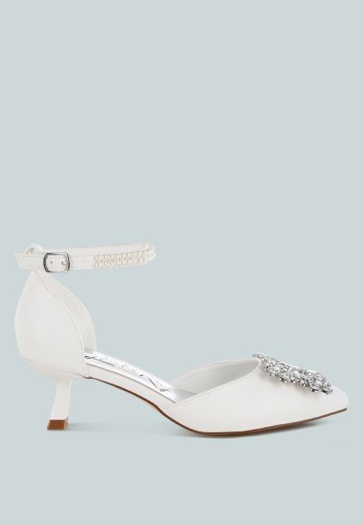Женские сандалии London Rag Onkana Diamante Kitten Heel
