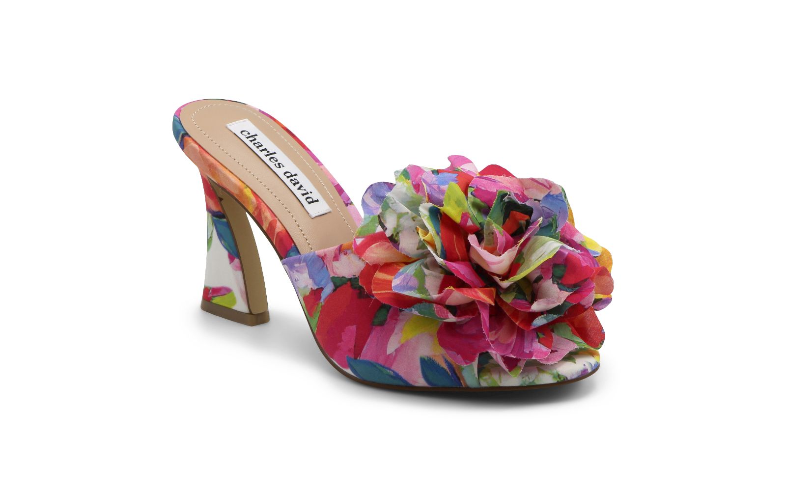 Женские туфли-сандалии Charles David Womens Kam Floral с высоким каблуком