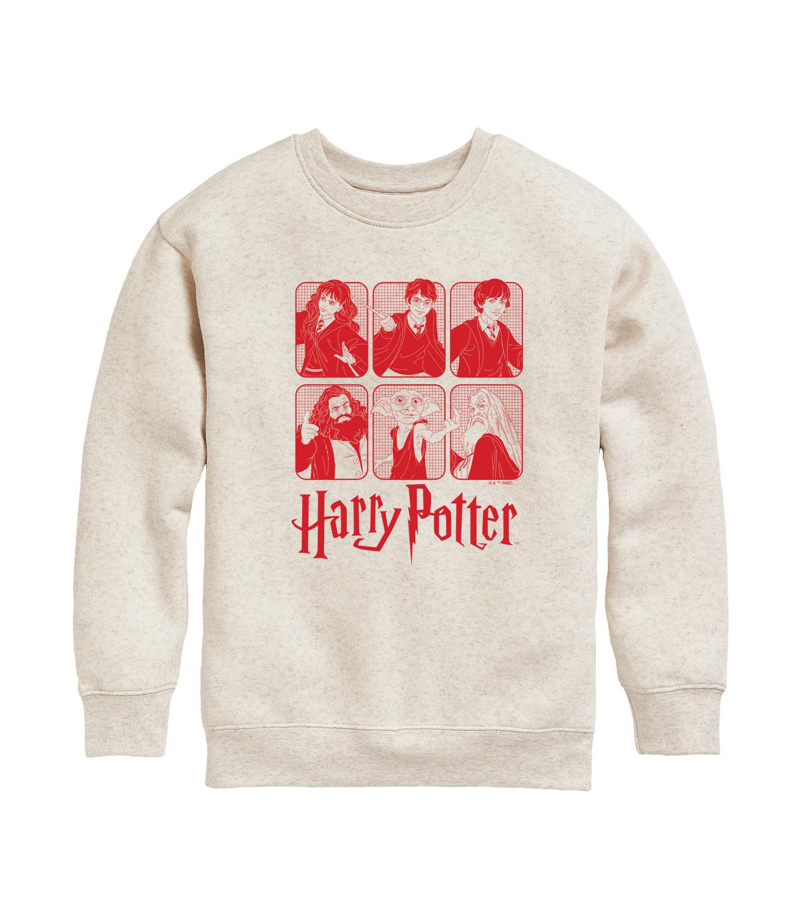 Harry Potter Big Girls Grid Graphic Raglan Top