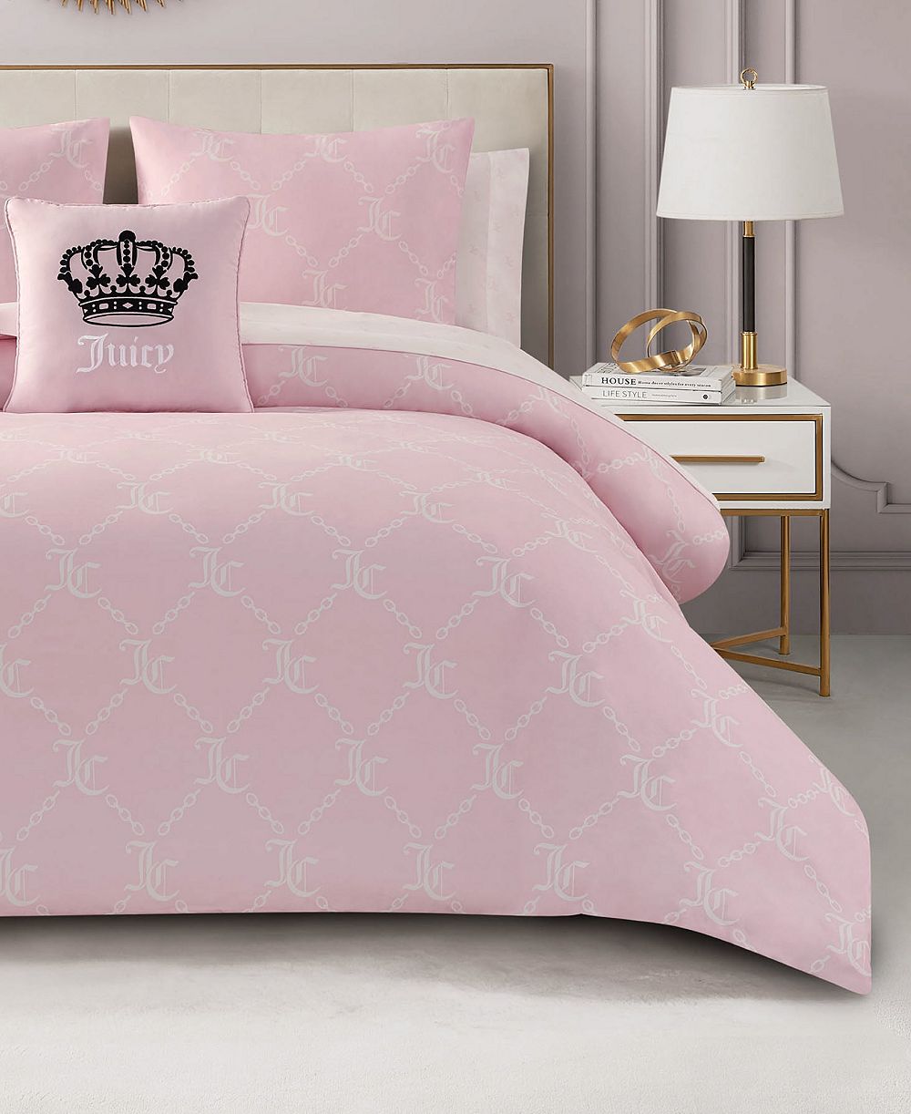 Juicy Couture Logo Link 8-Pc. Comforter Set, Full
