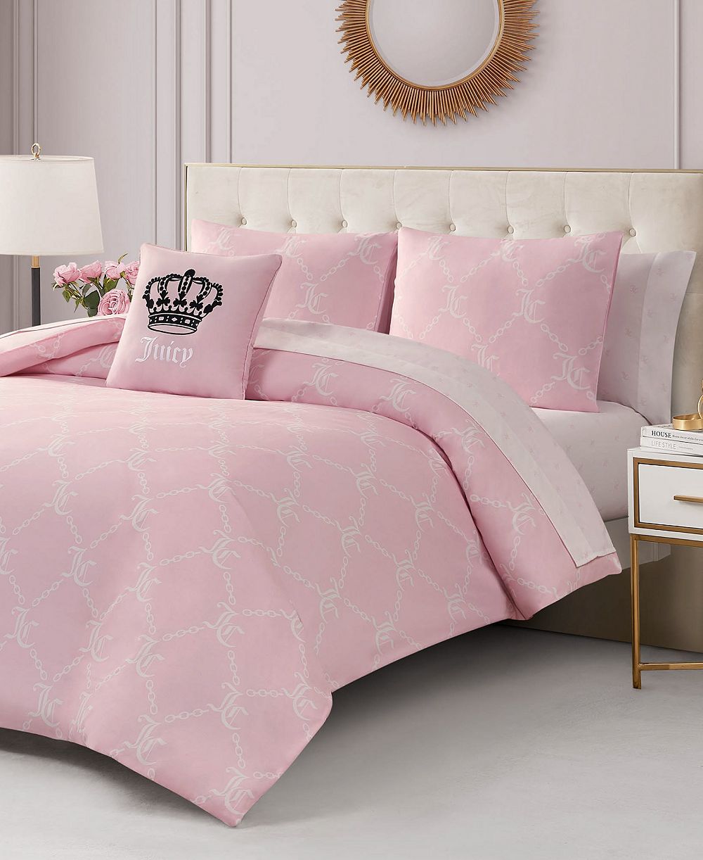 Juicy Couture Logo Link 8-Pc. Comforter Set, King