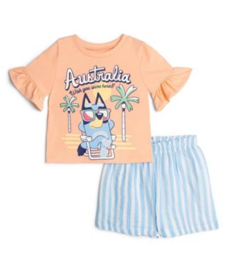 Peach stripe bluey