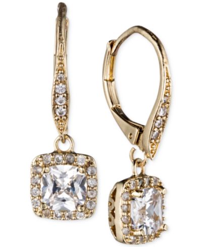 Серьги Anne Klein PAVE CRYSTAL DROP EARRINGS