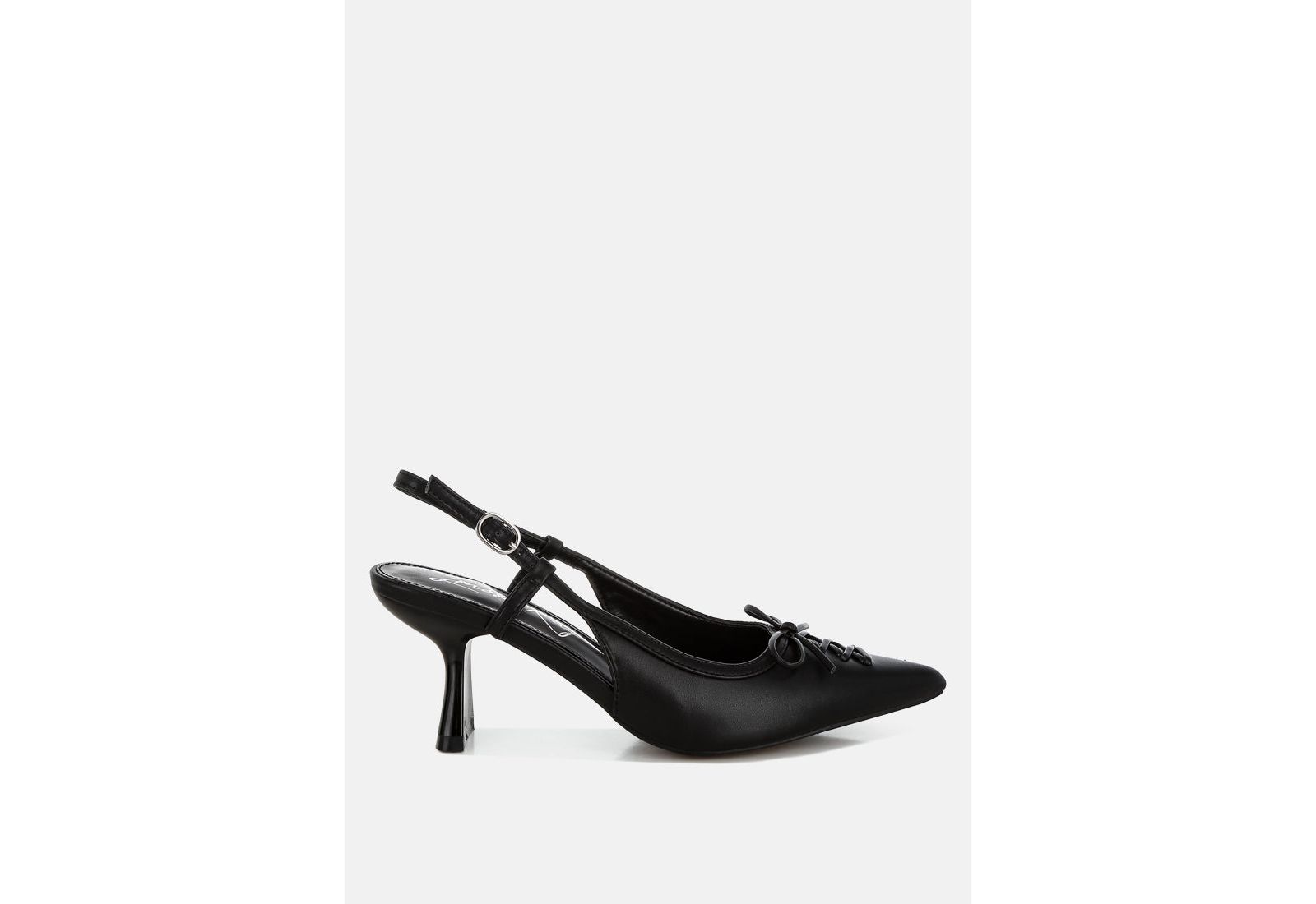 London Rag Women's Danvers Kitten Heel Pointy Slingbacks
