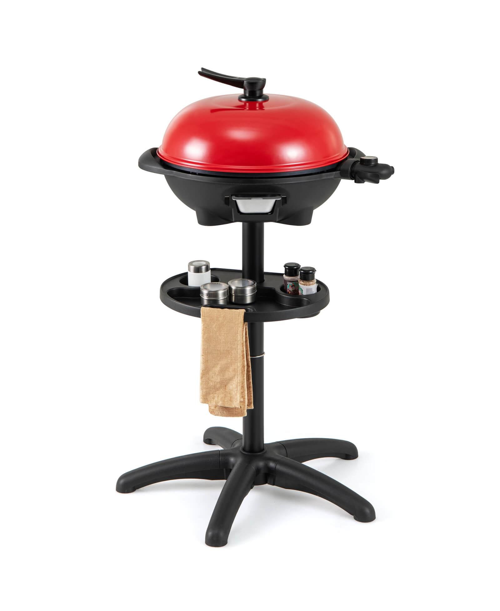 Costway Electric BBQ Grill 1350W Non-stick 4 Temperature Setting Outdoor Garden Camping