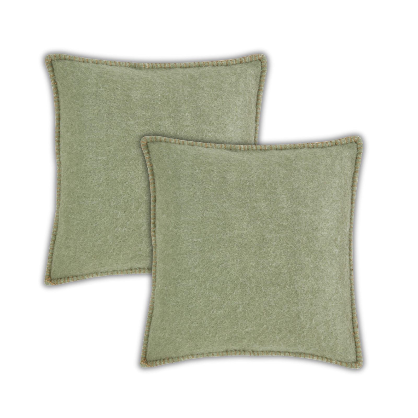 Наволочки для подушек IHI Home Soft Mohair Moss Green, комплект из 2 шт.