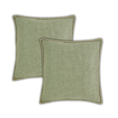Наволочки для подушек IHI Home Soft Mohair Moss Green, комплект из 2 шт.