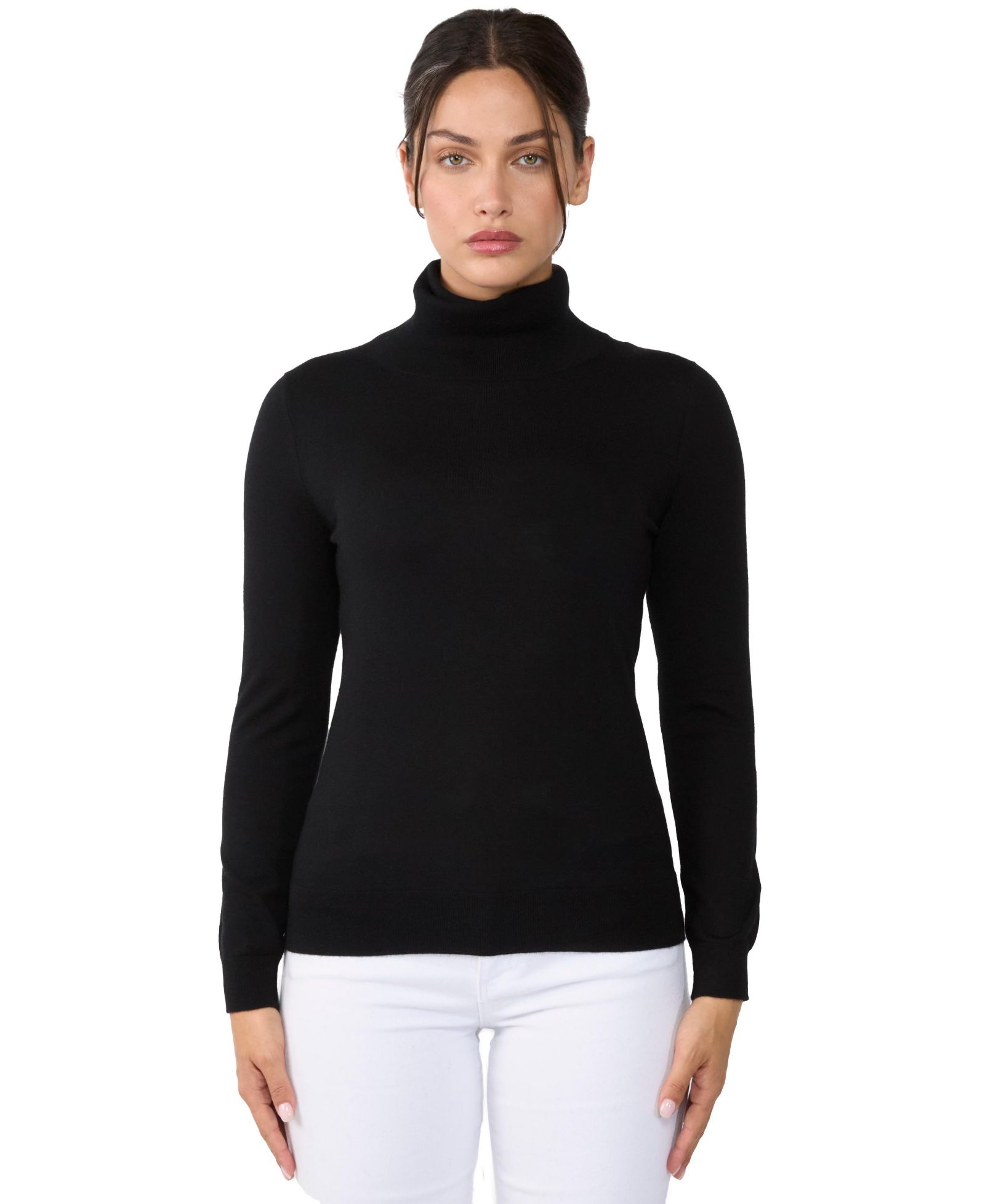 Женский джемпер JENNIE LIU 100% Cashmere Turtleneck