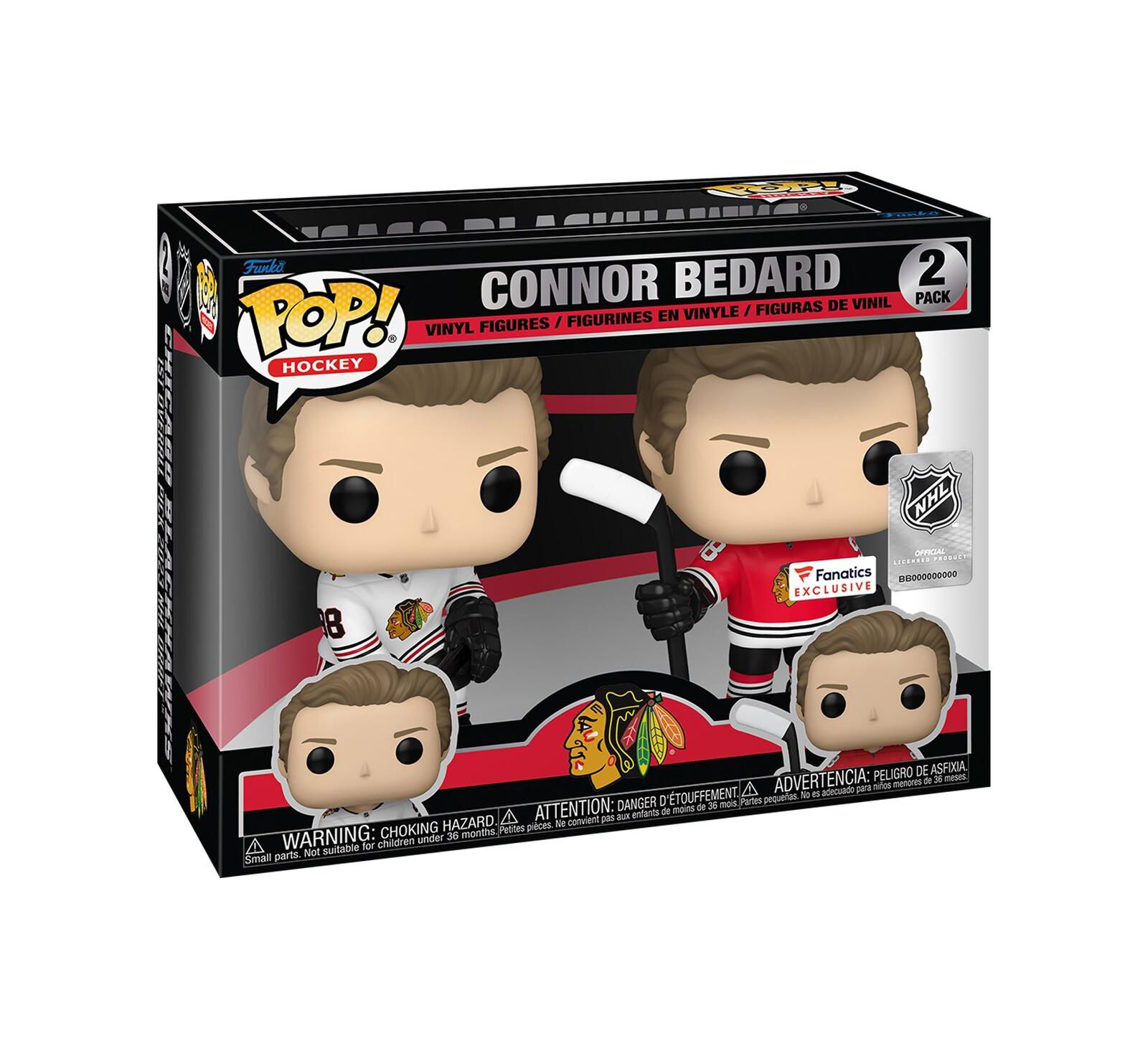 Виниловые фигурки Funko Connor Bedard Chicago Blackhawks Fanatics Exclusive, 2 шт.
