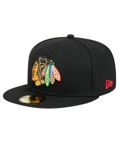 Мужская кепка New Era Chicago Blackhawks Core 59FIFTY, черная