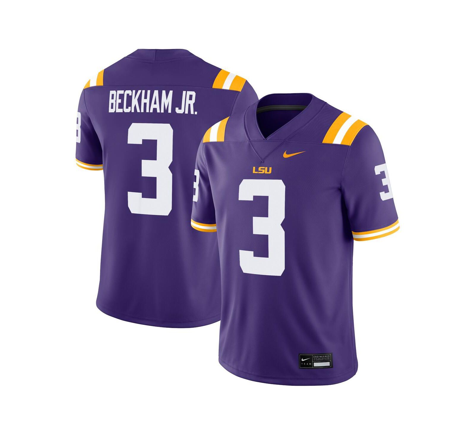 Nike Men's Odell Beckham Jr. Purple LSU Tigers Alumni Game Jersey