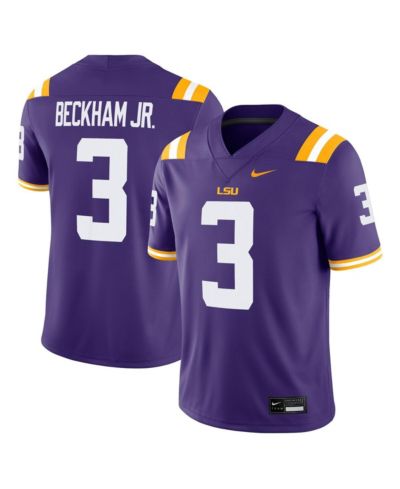 Мужская игровая джерси Nike Odell Beckham Jr. LSU Tigers Alumni, цвет Purple