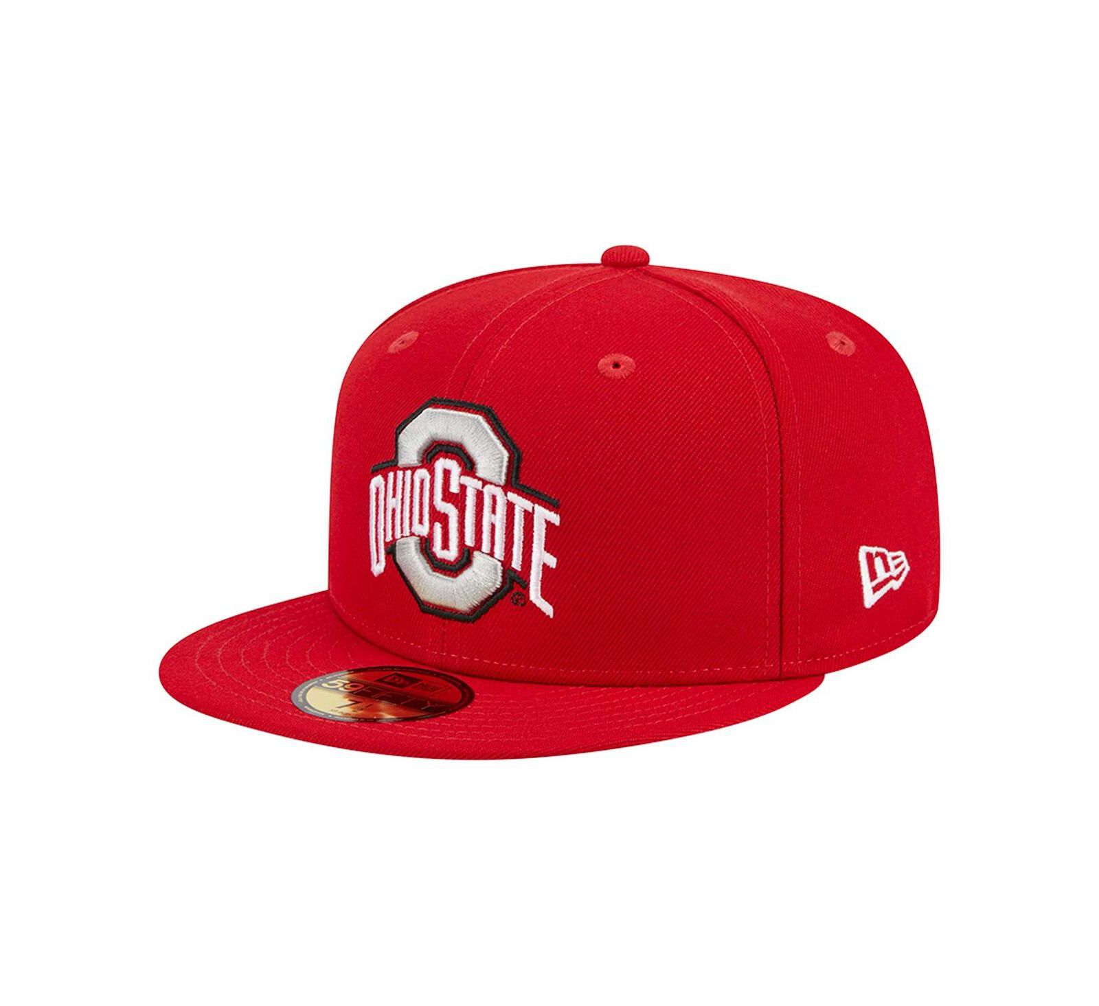 Мужская кепка New Era Ohio State Buckeyes 59FIFTY, алая