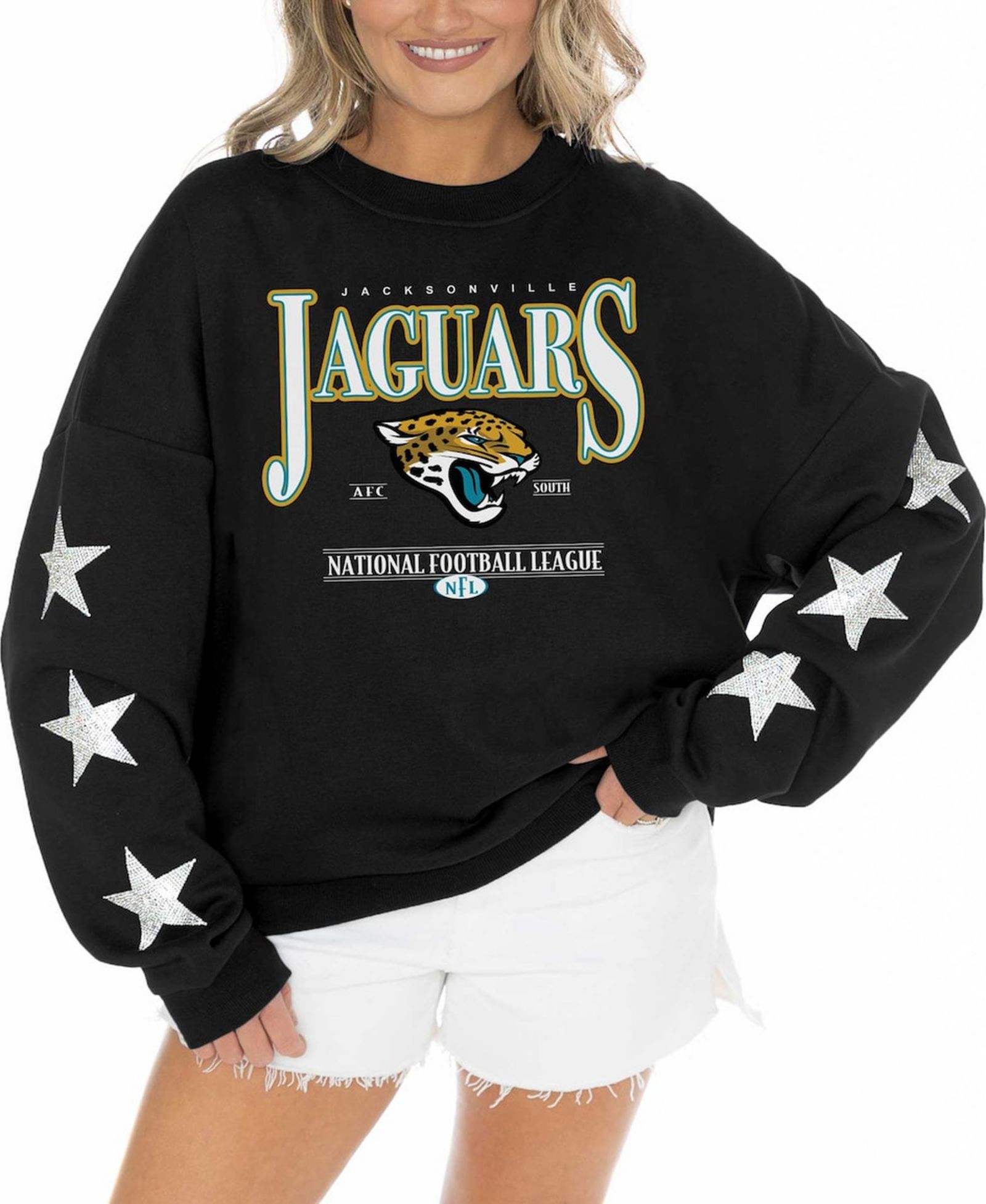 Gameday Couture Женский трикотажный пуловер Jacksonville Jaguars Rhinestone Star