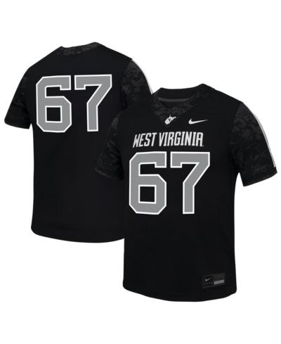 Nike джерси Nike Big Boys and Girls 67 Black West Virginia Mountaineers Untouchable Replica Game