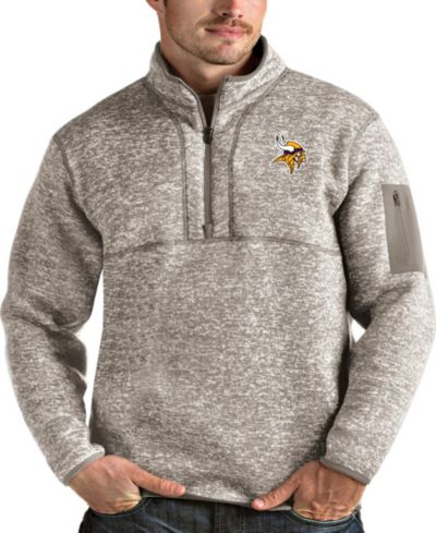Мужская ветровка Antigua Minnesota Vikings Fortune Quarter-Zip Pullover