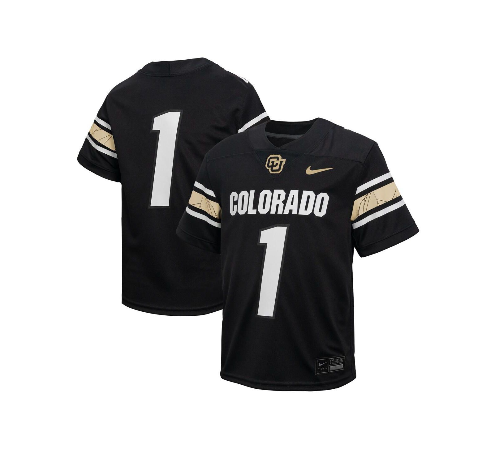 Детская футбольная джерси Nike Black Colorado Buffaloes Throwback Untouchable Football