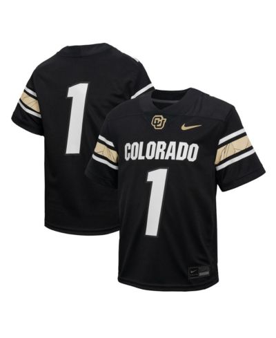 Детская футбольная джерси Nike Black Colorado Buffaloes Throwback Untouchable Football