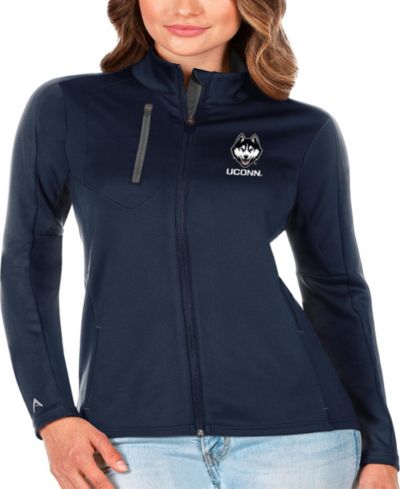Женская куртка Antigua Navy/Graphite UConn Huskies Generation Full-Zip