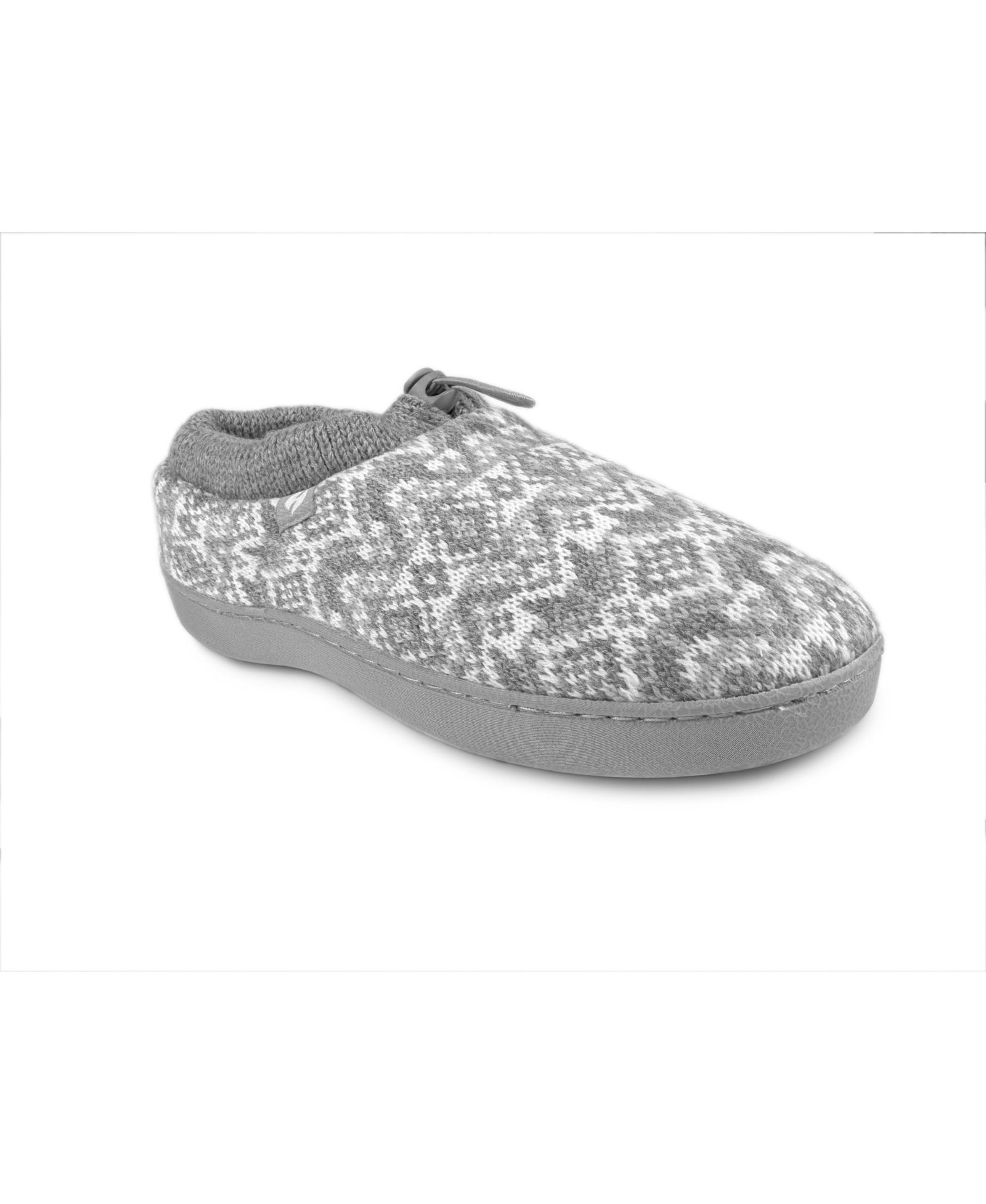 Heat Holders Women's Emma Fair Isle Knit Drawstring Slippers